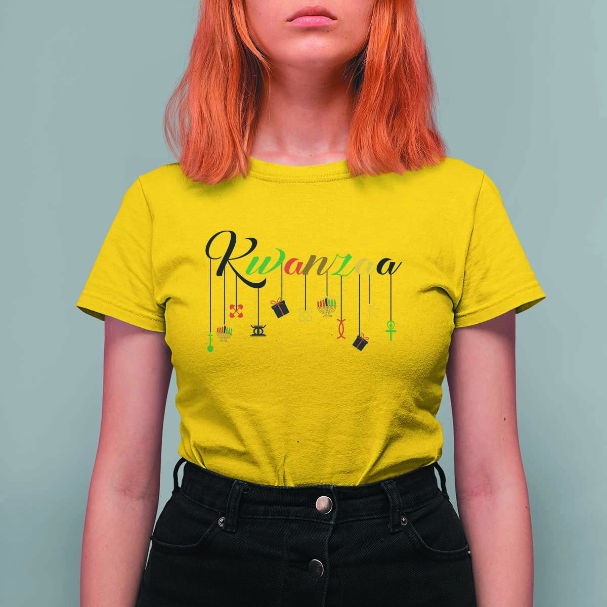 Kwanzaa T Shirt For Women Lights Of Unity Seven Principles Heritage Gift - Wonder Print Shop