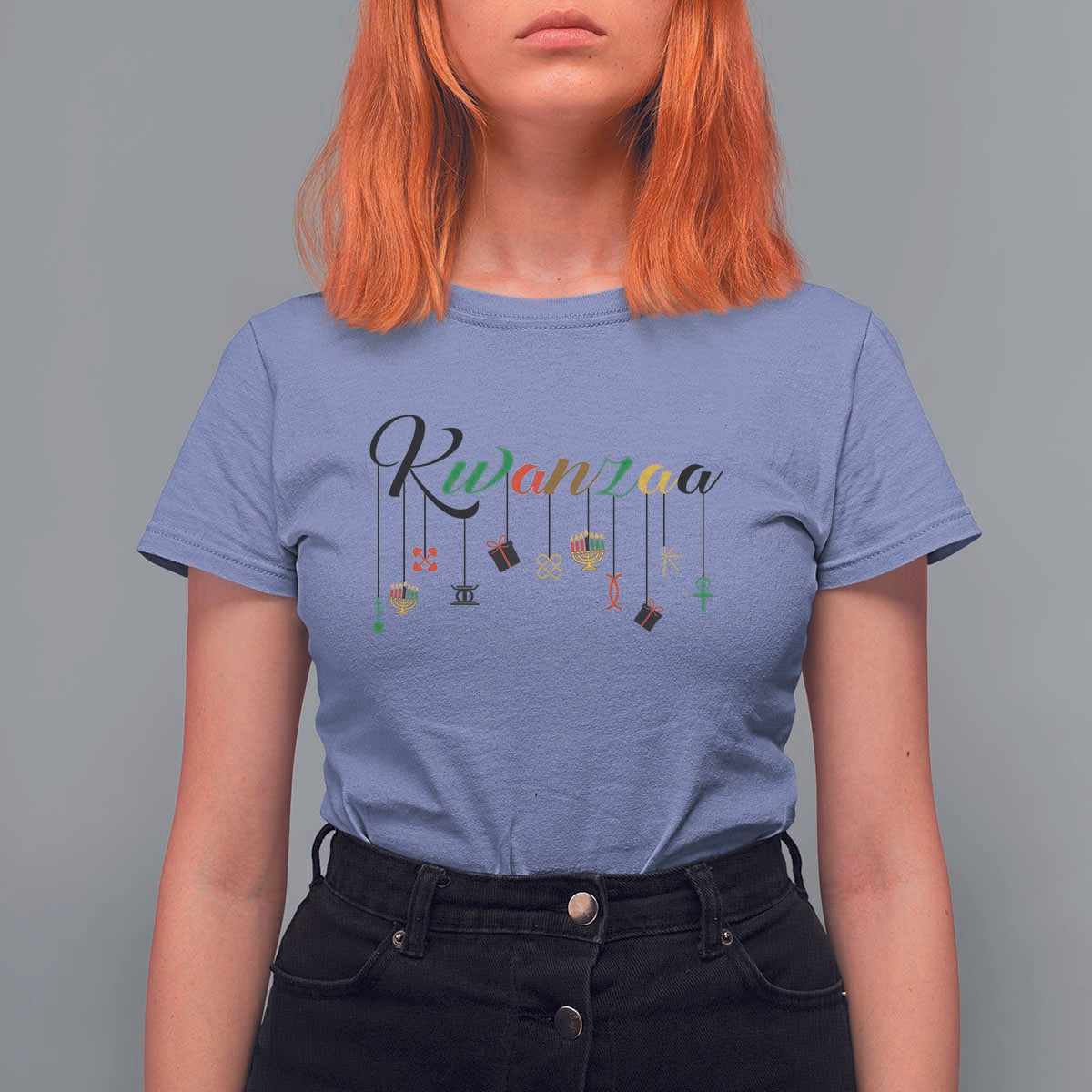 Kwanzaa T Shirt For Women Lights Of Unity Seven Principles Heritage Gift - Wonder Print Shop