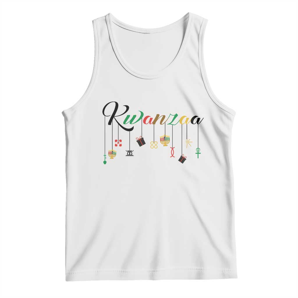 Kwanzaa Tank Top Lights Of Unity Seven Principles Heritage Gift - Wonder Print Shop