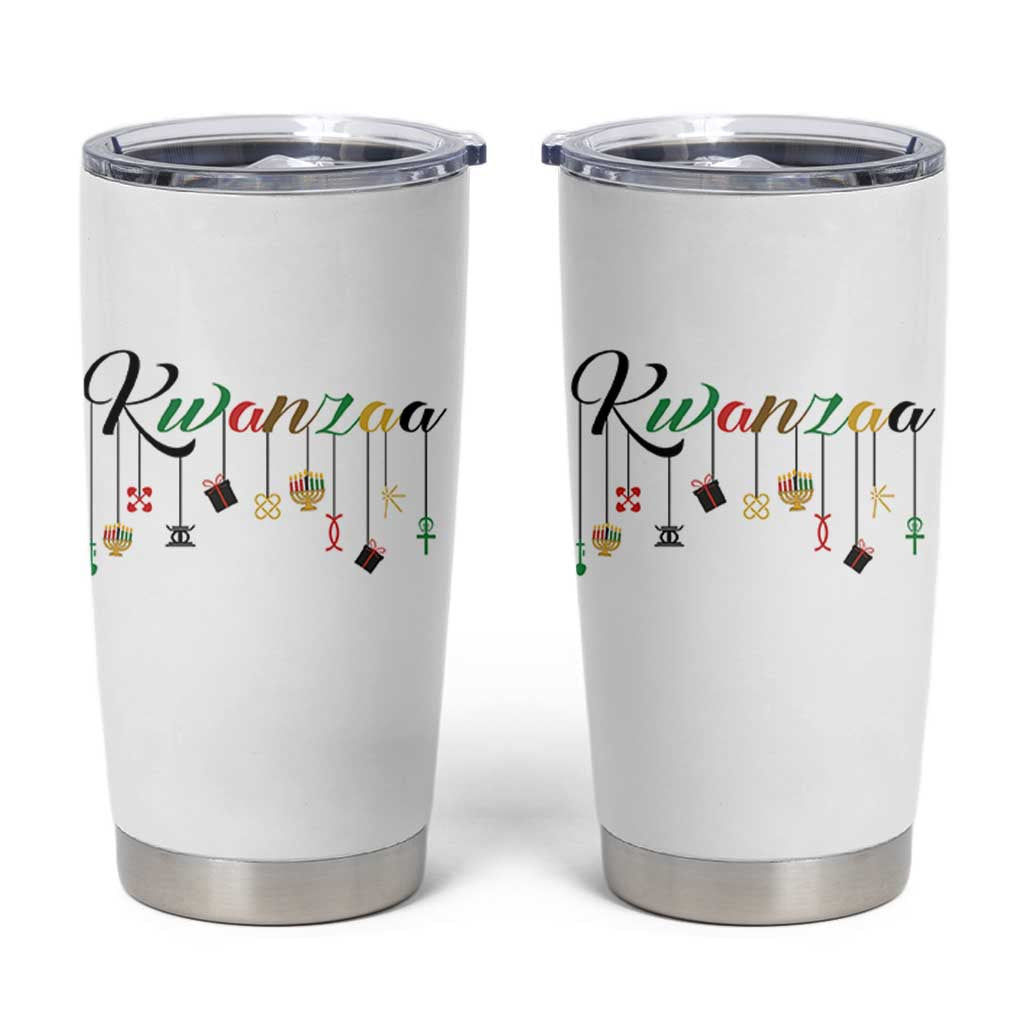Kwanzaa Tumbler Cup Lights Of Unity Seven Principles Heritage Gift - Wonder Print Shop