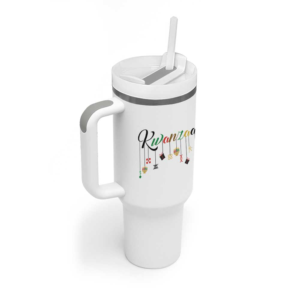 Kwanzaa Tumbler With Handle Lights Of Unity Seven Principles Heritage Gift - Wonder Print Shop
