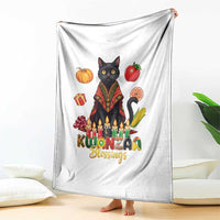 Kwanzaa Blessings Throw Blanket Funny Cat African Heritage Gift - Wonder Print Shop