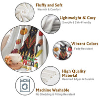 Kwanzaa Blessings Throw Blanket Funny Cat African Heritage Gift - Wonder Print Shop