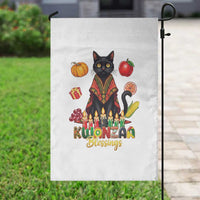 Kwanzaa Blessings Garden Flag Funny Cat African Heritage Gift - Wonder Print Shop