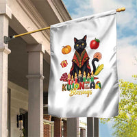 Kwanzaa Blessings Garden Flag Funny Cat African Heritage Gift - Wonder Print Shop