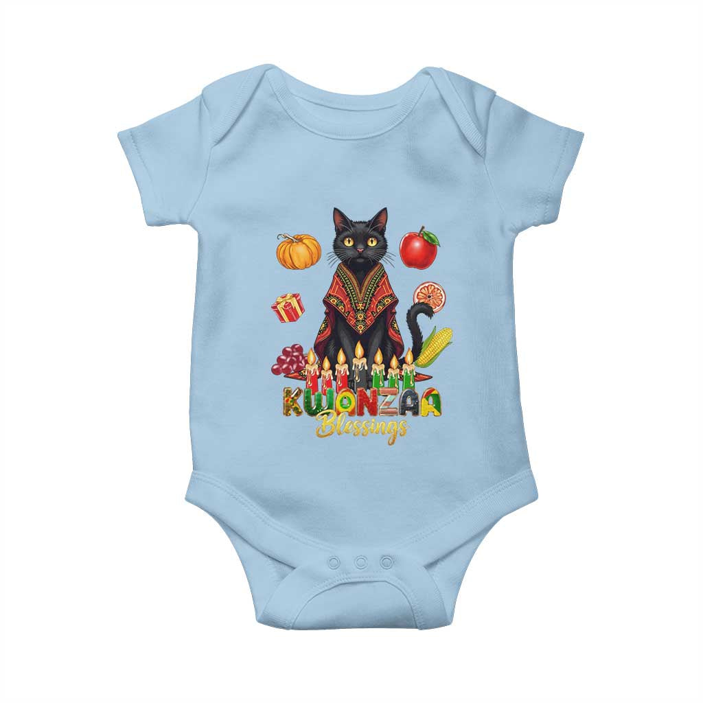 Kwanzaa Blessings Baby Onesie Funny Cat African Heritage Gift - Wonder Print Shop