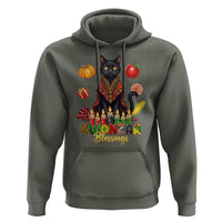 Kwanzaa Blessings Hoodie Funny Cat African Heritage Gift - Wonder Print Shop