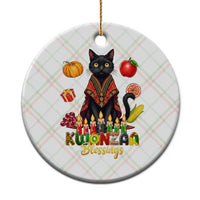 Kwanzaa Blessings Ceramic Ornament Funny Cat African Heritage Gift - Wonder Print Shop