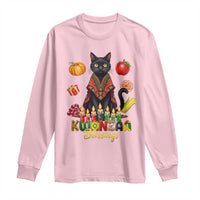 Kwanzaa Blessings Long Sleeve Shirt Funny Cat African Heritage Gift - Wonder Print Shop