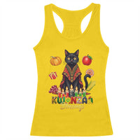Kwanzaa Blessings Racerback Tank Top Funny Cat African Heritage Gift - Wonder Print Shop