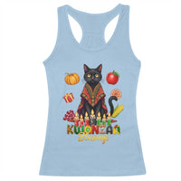 Kwanzaa Blessings Racerback Tank Top Funny Cat African Heritage Gift - Wonder Print Shop