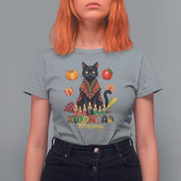 Kwanzaa Blessings T Shirt For Women Funny Cat African Heritage Gift - Wonder Print Shop