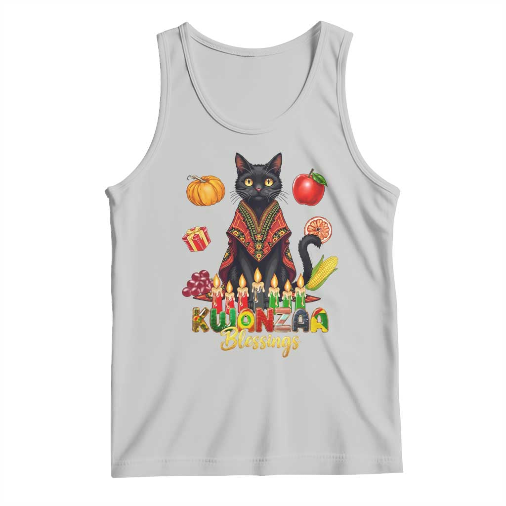 Kwanzaa Blessings Tank Top Funny Cat African Heritage Gift - Wonder Print Shop