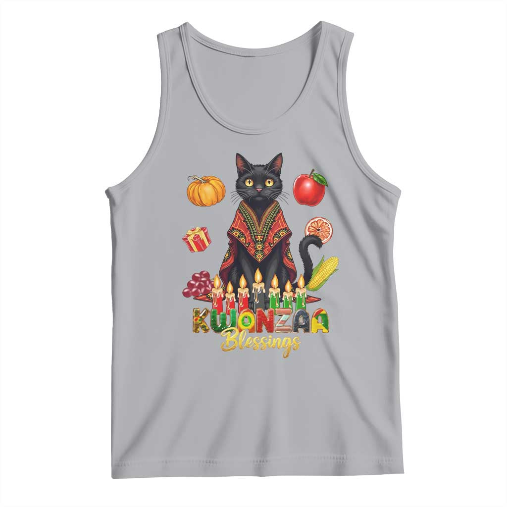 Kwanzaa Blessings Tank Top Funny Cat African Heritage Gift - Wonder Print Shop