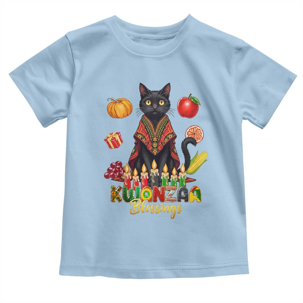 Kwanzaa Blessings Toddler T Shirt Funny Cat African Heritage Gift - Wonder Print Shop
