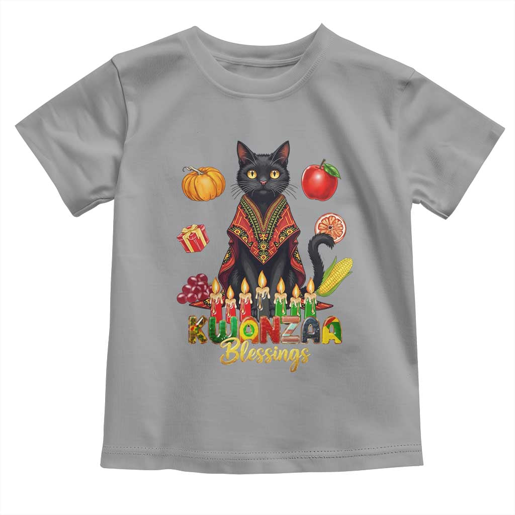 Kwanzaa Blessings Toddler T Shirt Funny Cat African Heritage Gift - Wonder Print Shop