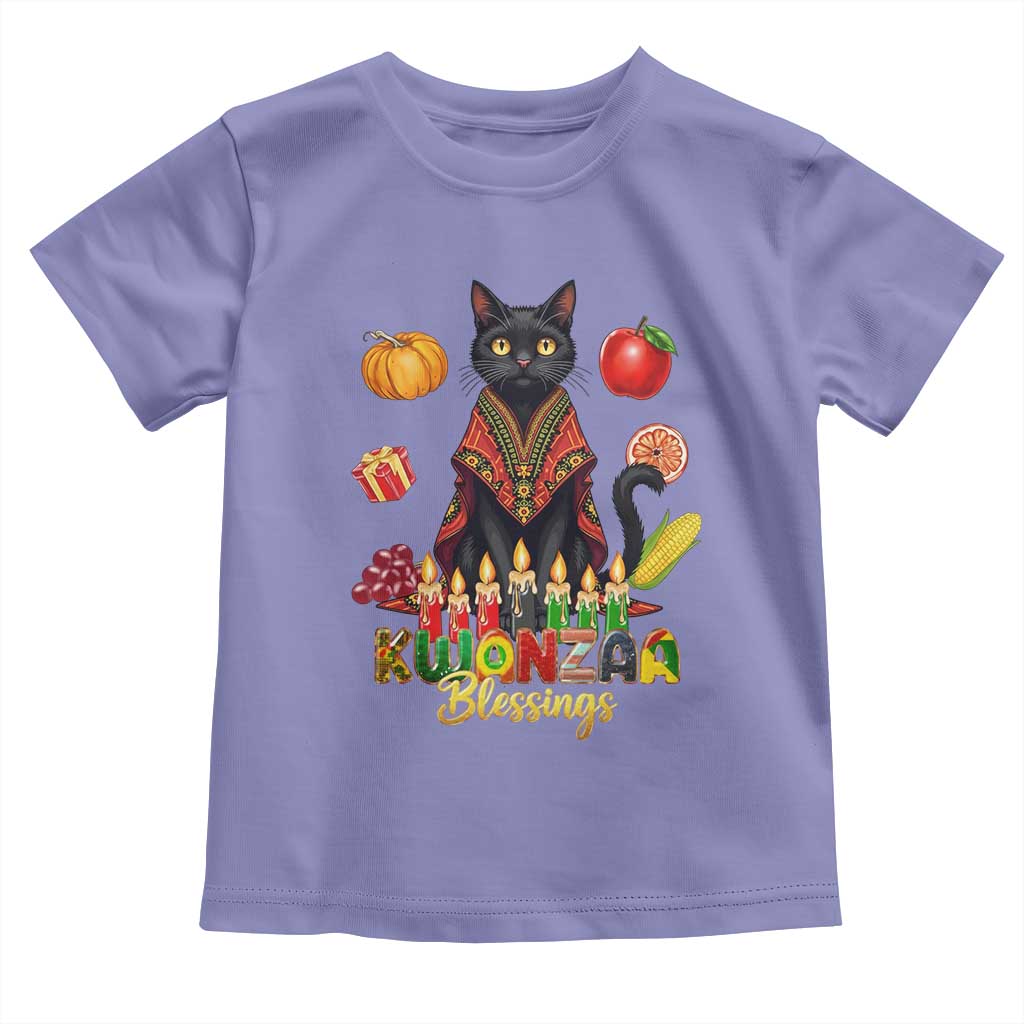 Kwanzaa Blessings Toddler T Shirt Funny Cat African Heritage Gift - Wonder Print Shop