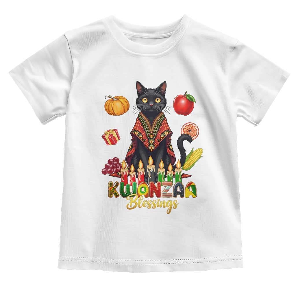 Kwanzaa Blessings Toddler T Shirt Funny Cat African Heritage Gift - Wonder Print Shop