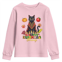 Kwanzaa Blessings Youth Sweatshirt Funny Cat African Heritage Gift - Wonder Print Shop