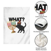 Funny Black Cat Chaos Kwanzaa Kinara Candle Garden Flag African Heritage Gift - Wonder Print Shop