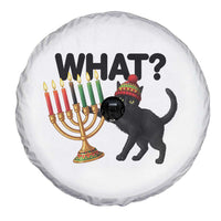 Funny Black Cat Chaos Kwanzaa Kinara Candle Spare Tire Cover African Heritage Gift - Wonder Print Shop