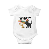 Funny Black Cat Chaos Kwanzaa Kinara Candle Baby Onesie African Heritage Gift - Wonder Print Shop