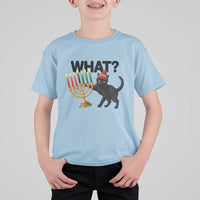 Funny Black Cat Chaos Kwanzaa Kinara Candle T Shirt For Kid African Heritage Gift - Wonder Print Shop