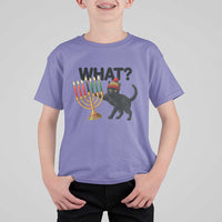 Funny Black Cat Chaos Kwanzaa Kinara Candle T Shirt For Kid African Heritage Gift - Wonder Print Shop