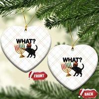 Funny Black Cat Chaos Kwanzaa Kinara Candle Ceramic Ornament African Heritage Gift - Wonder Print Shop