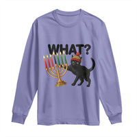 Funny Black Cat Chaos Kwanzaa Kinara Candle Long Sleeve Shirt African Heritage Gift - Wonder Print Shop