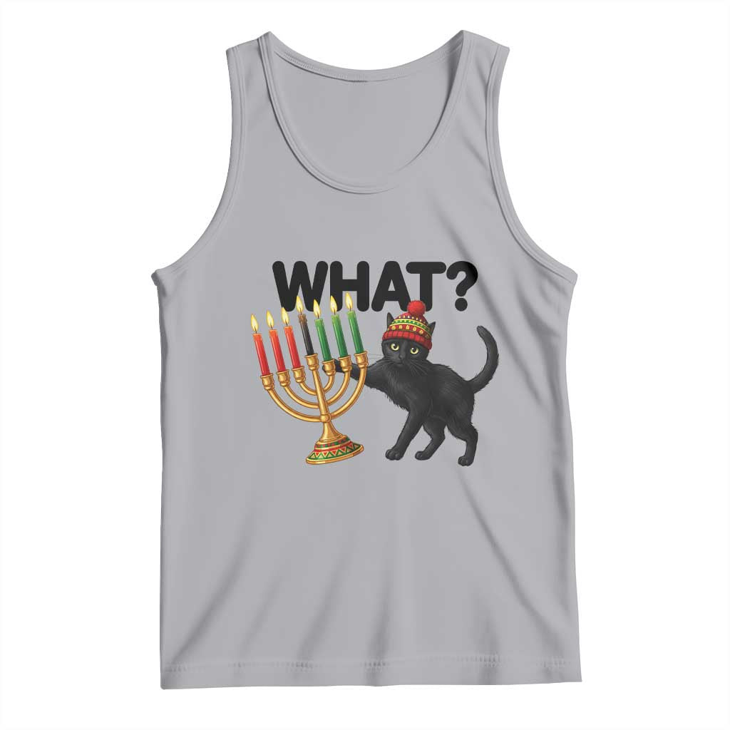 Funny Black Cat Chaos Kwanzaa Kinara Candle Tank Top African Heritage Gift - Wonder Print Shop