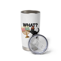 Funny Black Cat Chaos Kwanzaa Kinara Candle Tumbler Cup African Heritage Gift - Wonder Print Shop