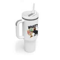 Funny Black Cat Chaos Kwanzaa Kinara Candle Tumbler With Handle African Heritage Gift - Wonder Print Shop