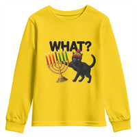Funny Black Cat Chaos Kwanzaa Kinara Candle Youth Sweatshirt African Heritage Gift - Wonder Print Shop
