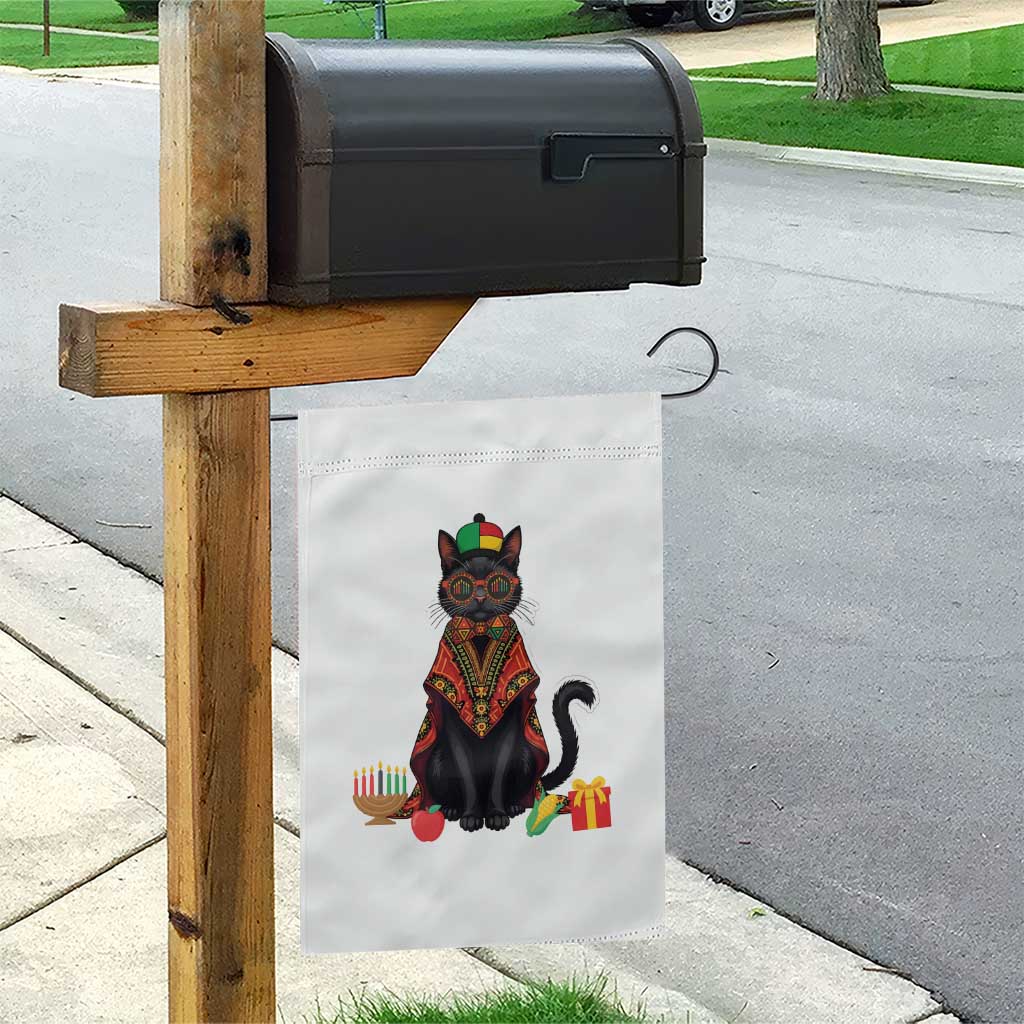 Cute Kwanzaa Cat Dashiki Garden Flag African Heritage Gift - Wonder Print Shop