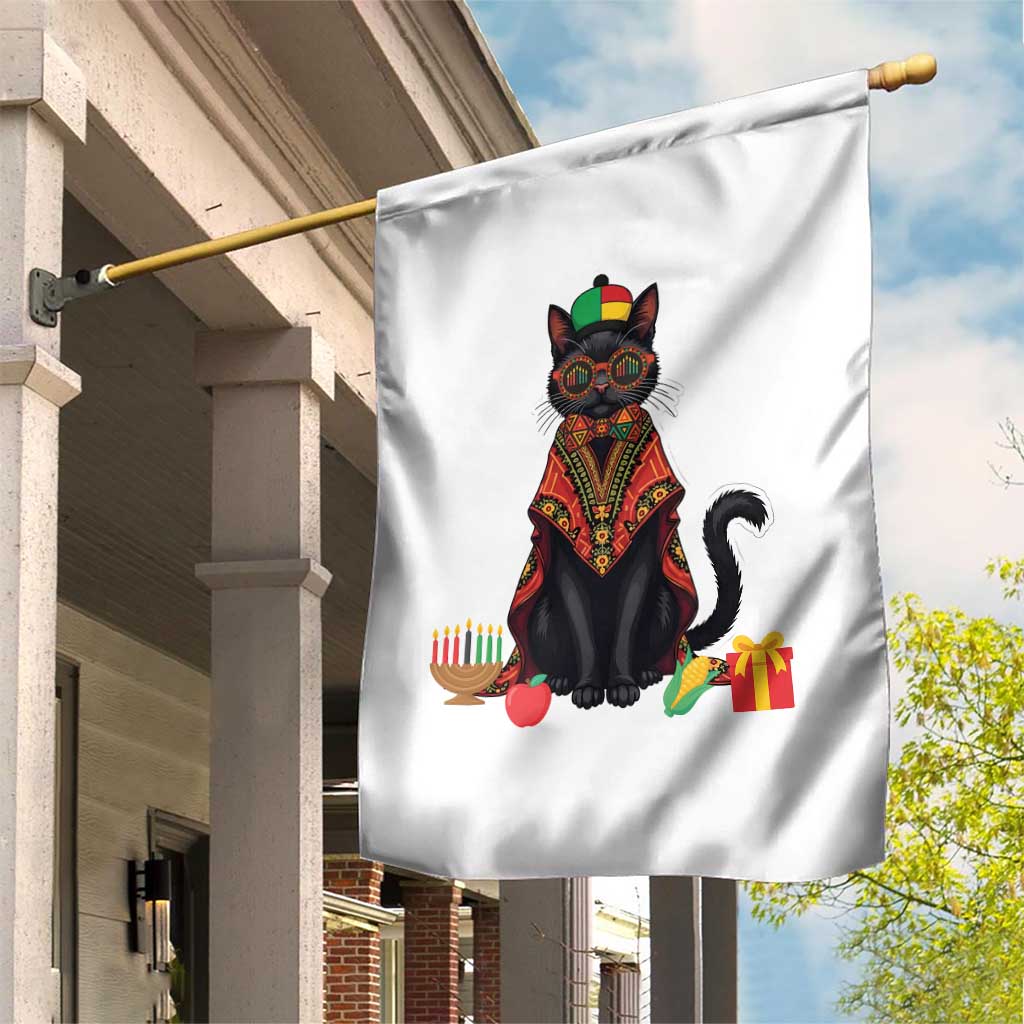 Cute Kwanzaa Cat Dashiki Garden Flag African Heritage Gift - Wonder Print Shop