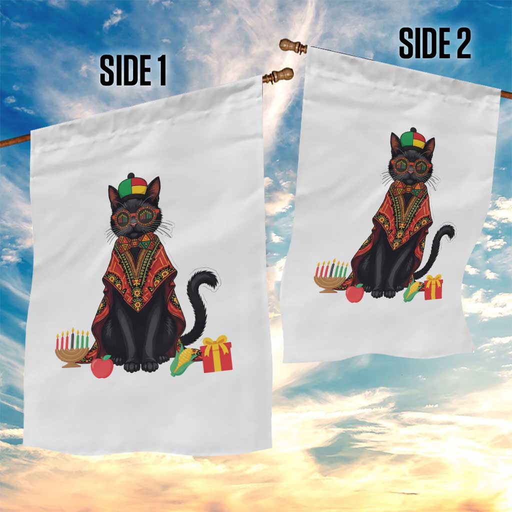Cute Kwanzaa Cat Dashiki Garden Flag African Heritage Gift - Wonder Print Shop