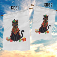 Cute Kwanzaa Cat Dashiki Garden Flag African Heritage Gift - Wonder Print Shop