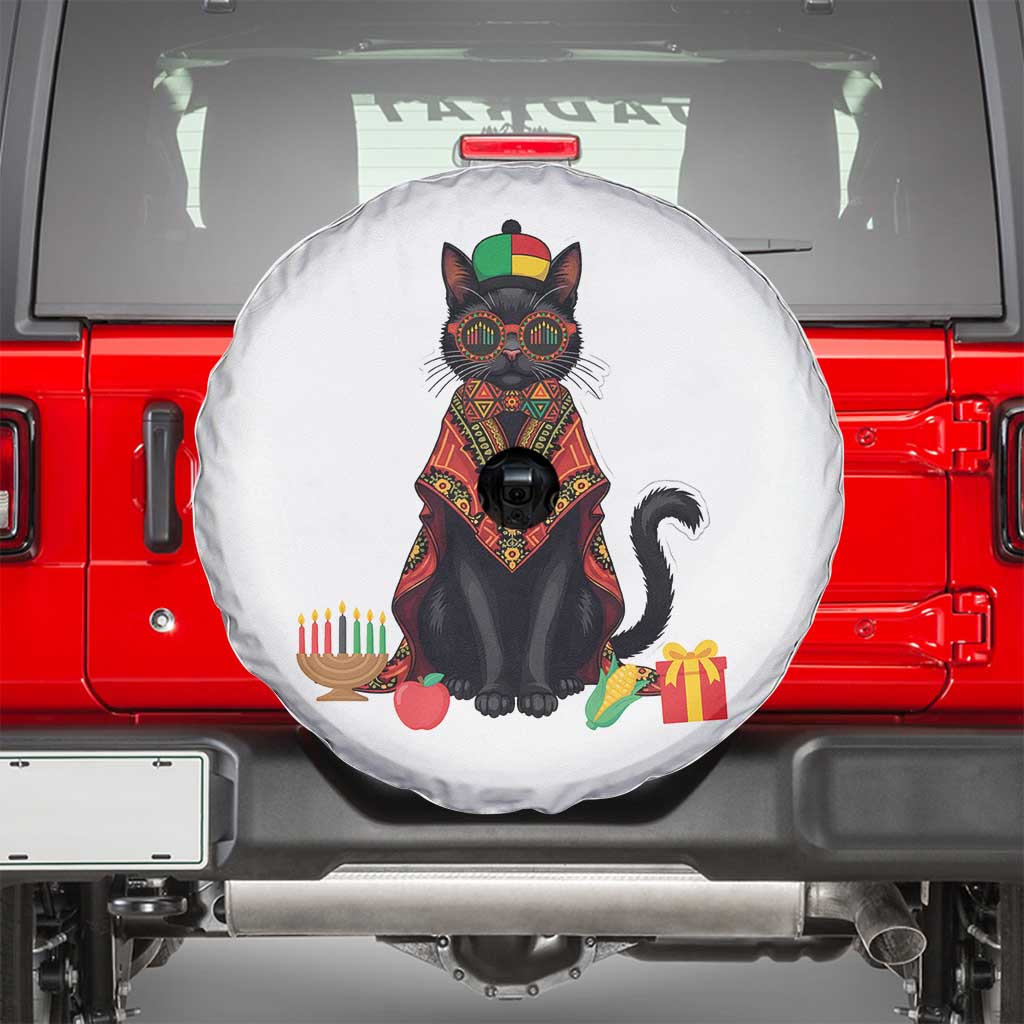 Cute Kwanzaa Cat Dashiki Spare Tire Cover African Heritage Gift - Wonder Print Shop