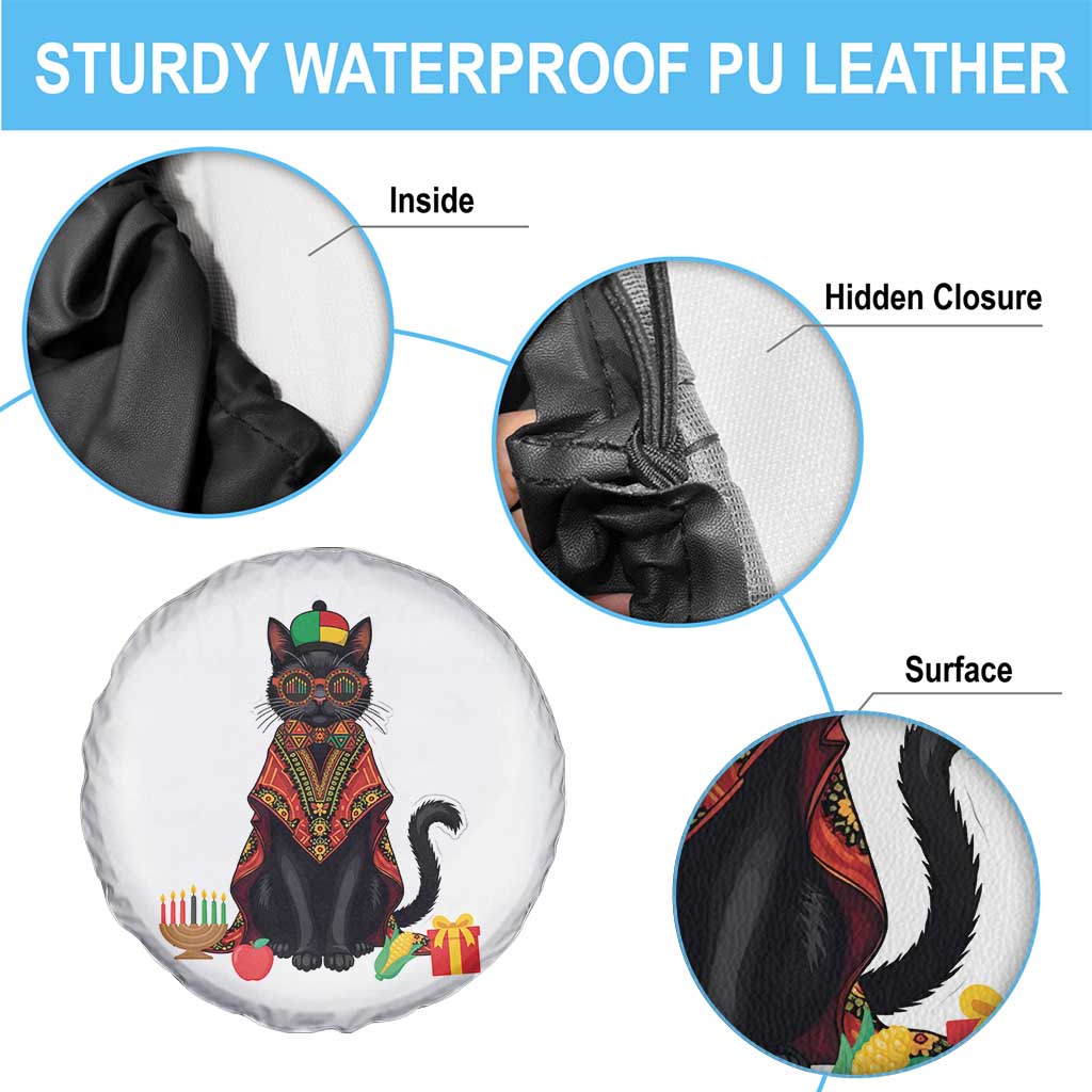 Cute Kwanzaa Cat Dashiki Spare Tire Cover African Heritage Gift - Wonder Print Shop