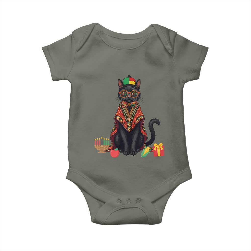Cute Kwanzaa Cat Dashiki Baby Onesie African Heritage Gift - Wonder Print Shop
