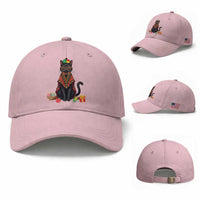 Cute Kwanzaa Cat Dashiki Baseball Cap African Heritage Gift