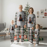 Cute Kwanzaa Cat Dashiki Plaid Pajama Set African Heritage Gift - Wonder Print Shop