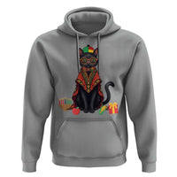 Cute Kwanzaa Cat Dashiki Hoodie African Heritage Gift - Wonder Print Shop