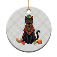 Cute Kwanzaa Cat Dashiki Ceramic Ornament African Heritage Gift - Wonder Print Shop