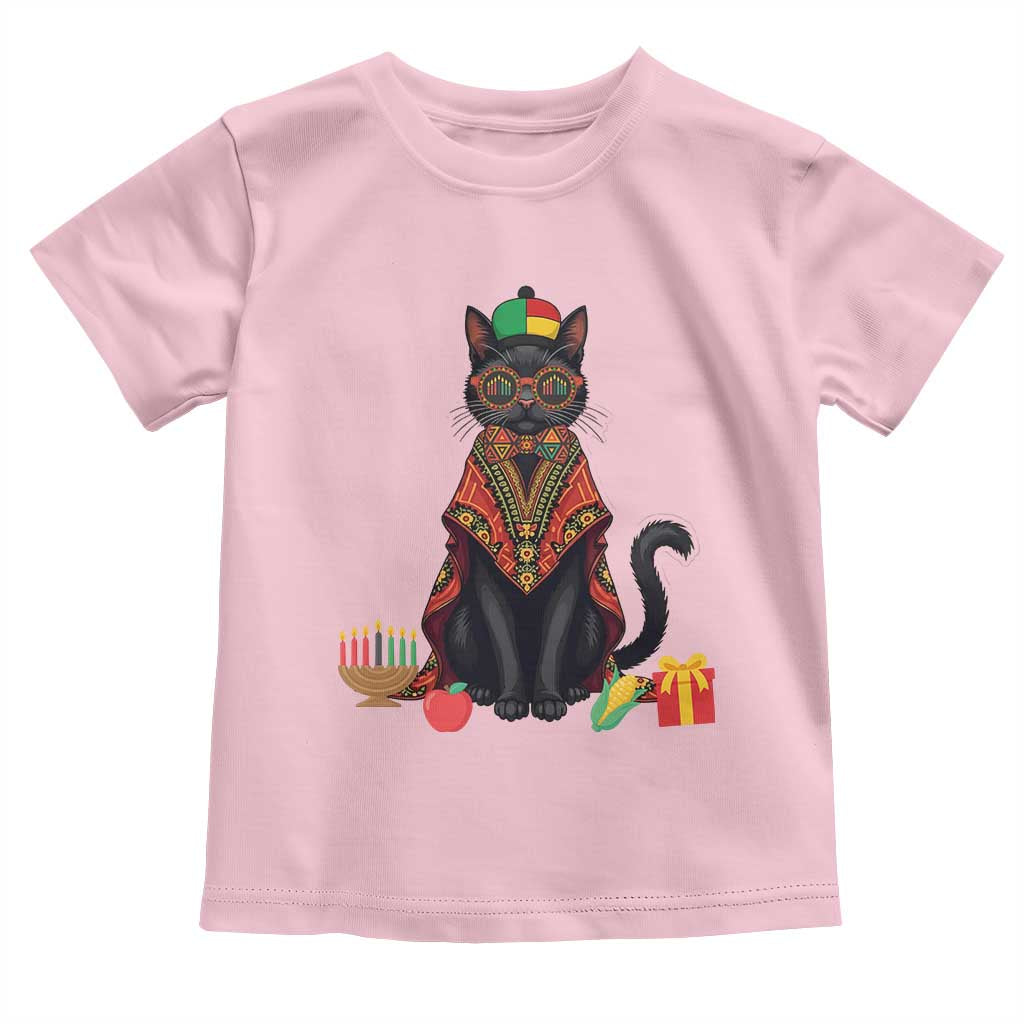 Cute Kwanzaa Cat Dashiki Toddler T Shirt African Heritage Gift - Wonder Print Shop