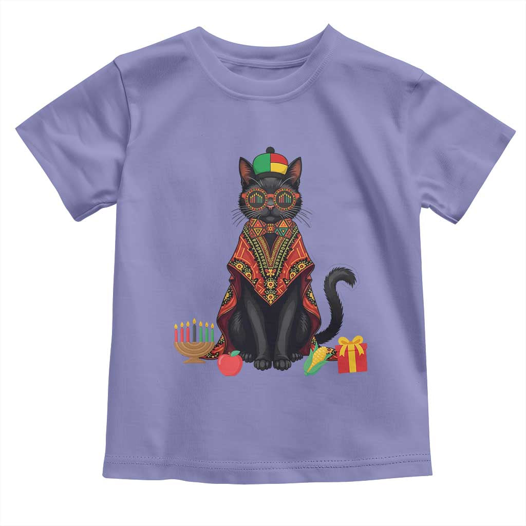 Cute Kwanzaa Cat Dashiki Toddler T Shirt African Heritage Gift - Wonder Print Shop