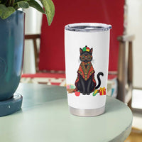 Cute Kwanzaa Cat Dashiki Tumbler Cup African Heritage Gift - Wonder Print Shop