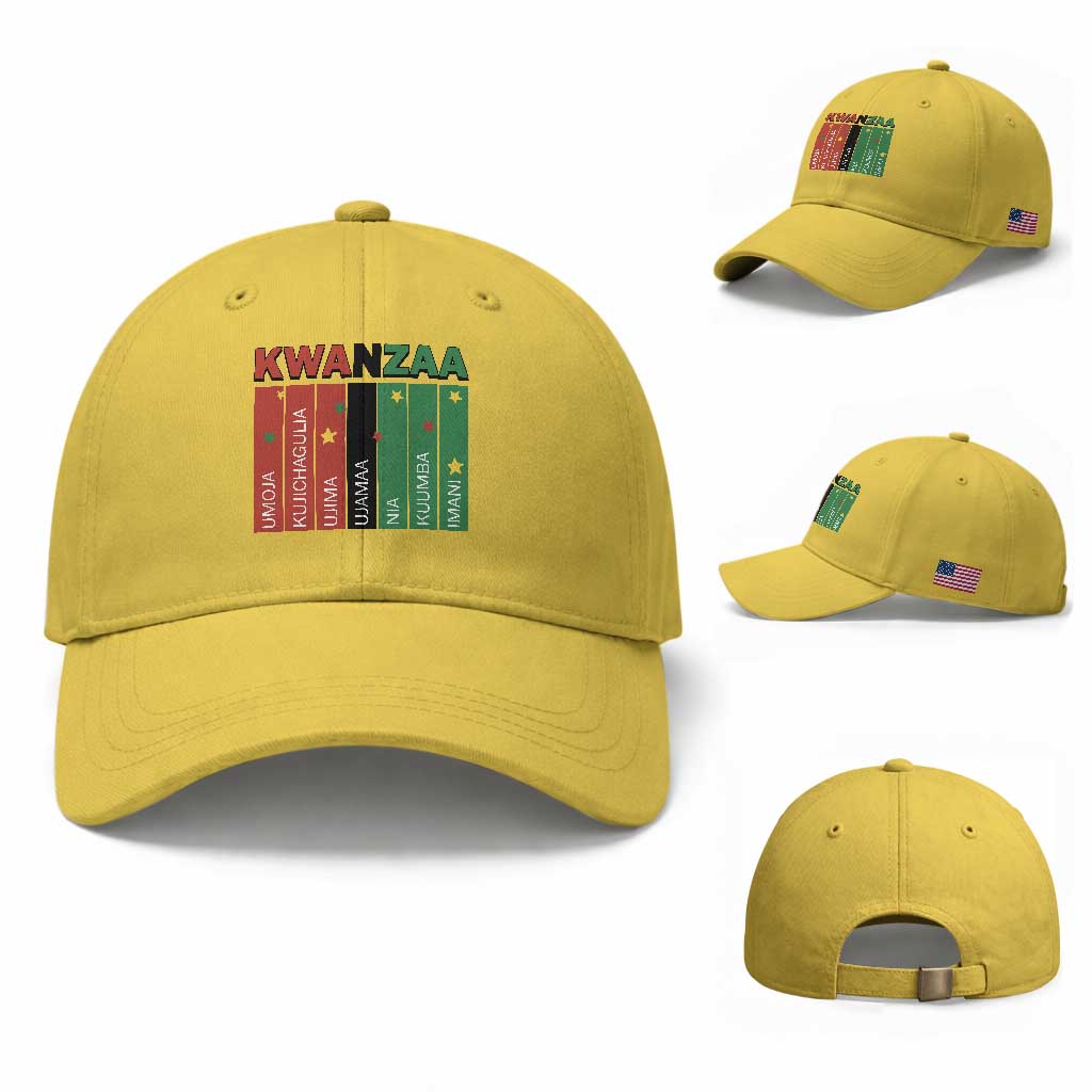 Light Of Kwanzaa Baseball Cap Nguzo Saba African Heritage Gift