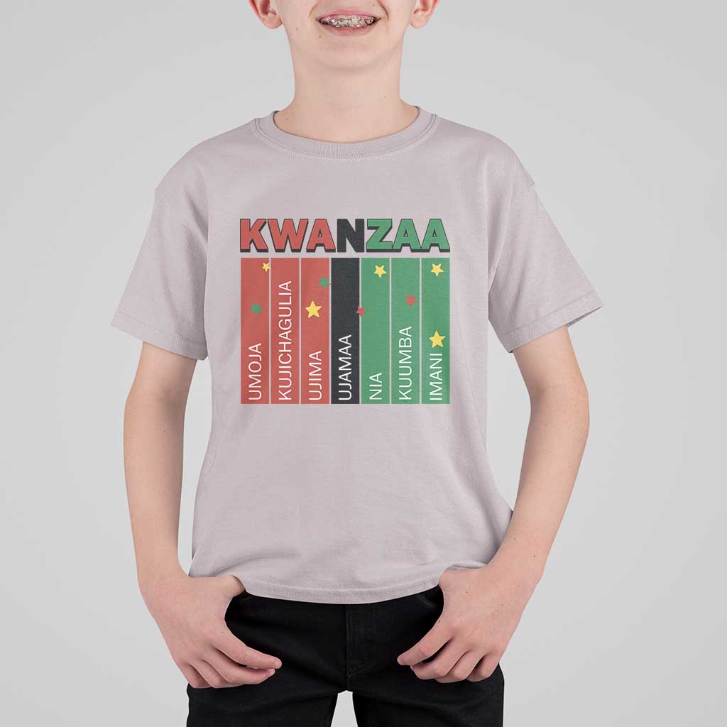 Light Of Kwanzaa T Shirt For Kid Nguzo Saba African Heritage Gift - Wonder Print Shop